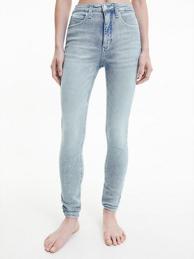 Blue Calvin Klein High Rise Super Skinny Ankle Women Jeans | SEGT-54930