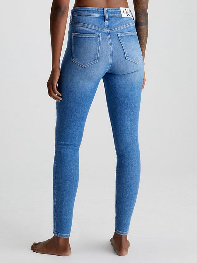 Blue Calvin Klein High Rise Super Skinny Ankle Women Jeans | BQOC-69753