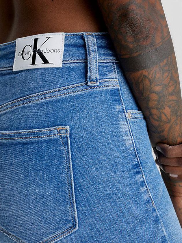 Blue Calvin Klein High Rise Super Skinny Ankle Women Jeans | BQOC-69753