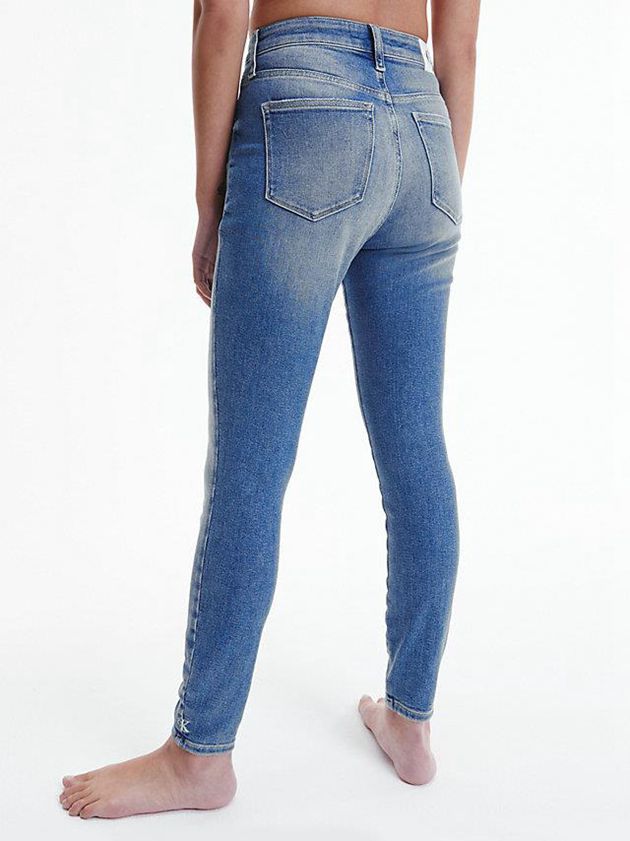 Blue Calvin Klein High Rise Super Skinny Ankle Women Jeans | VQOZ-27318