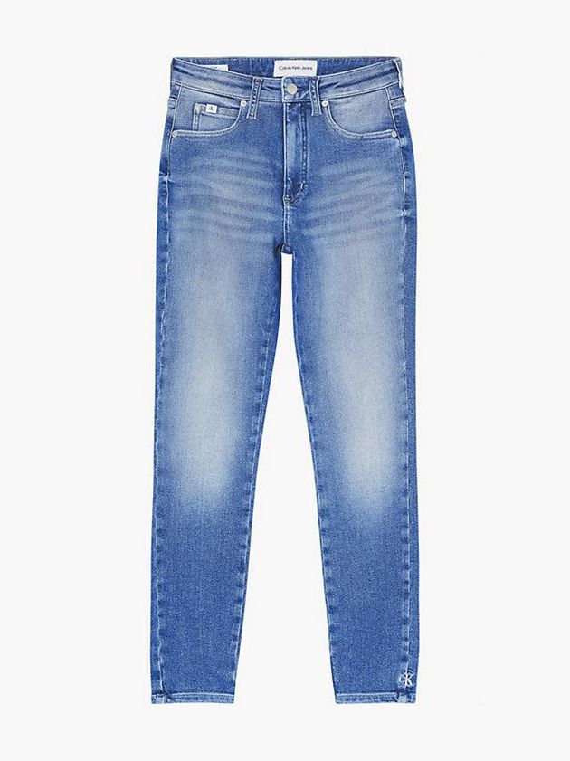 Blue Calvin Klein High Rise Super Skinny Ankle Women Jeans | VQOZ-27318