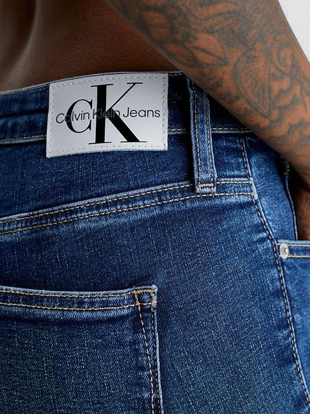 Blue Calvin Klein High Rise Super Skinny Ankle Women Jeans | ELMC-25064