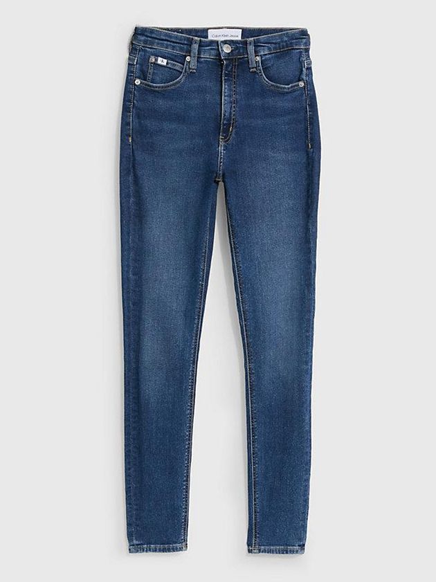 Blue Calvin Klein High Rise Super Skinny Ankle Women Jeans | ELMC-25064