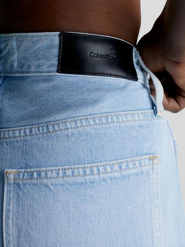 Blue Calvin Klein High Rise Wide Leg Women Jeans | CNVI-97582