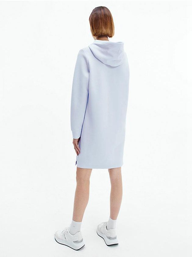 Blue Calvin Klein Hooded Sweatshirt Women Dress | YOFP-54768