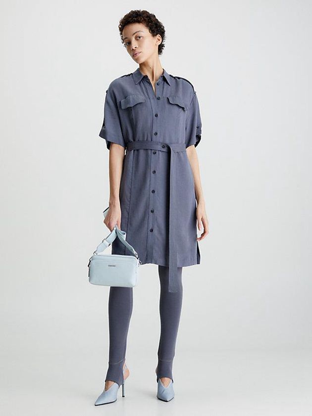 Blue Calvin Klein Large Recycled Crossbody Women Bags | YQAO-34802