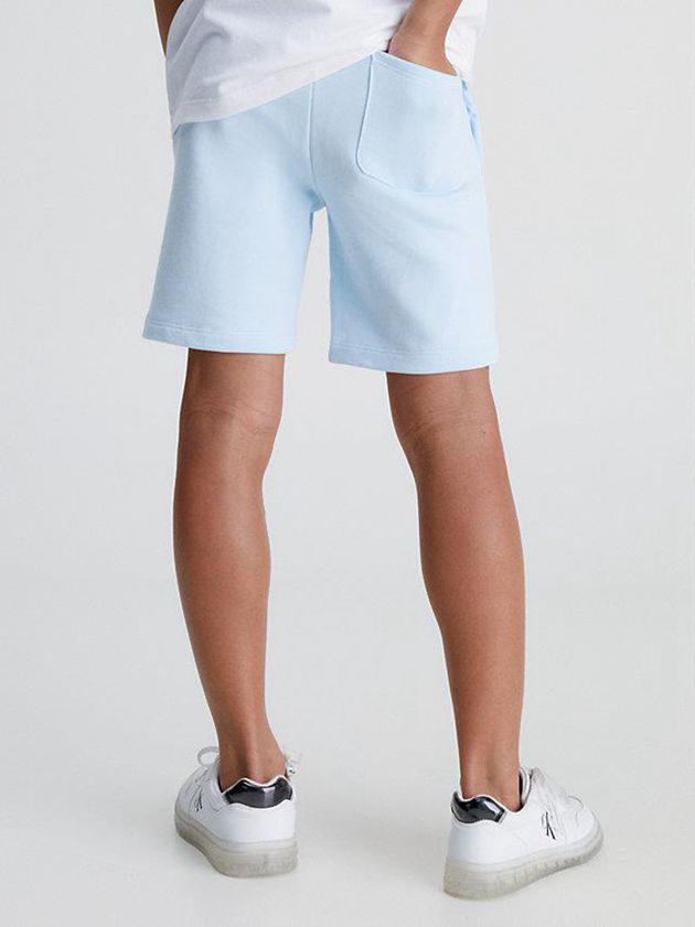 Blue Calvin Klein Logo Boys's Shorts | FNGR-14780