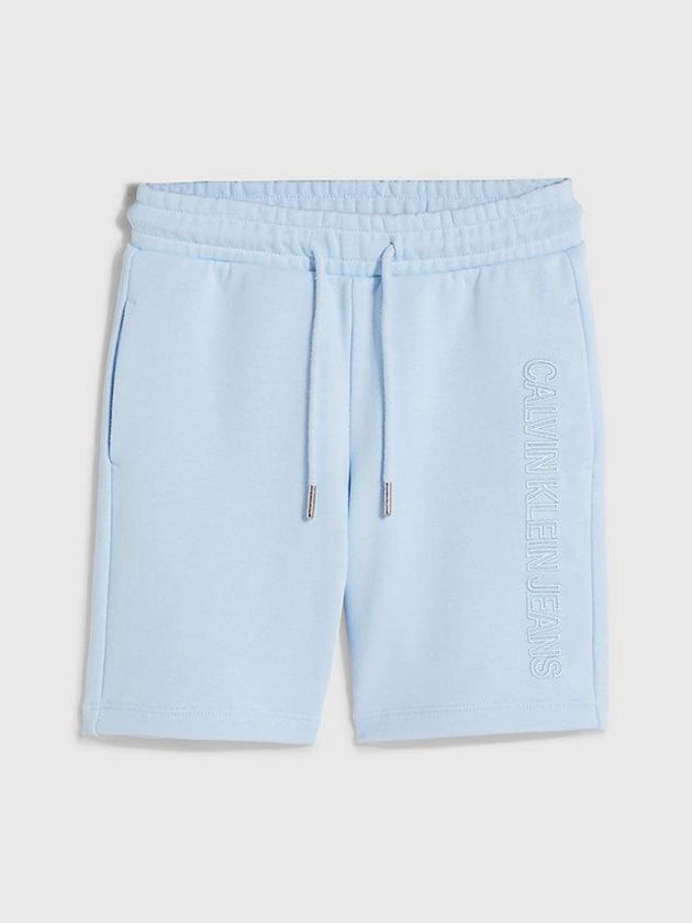 Blue Calvin Klein Logo Boys's Shorts | FNGR-14780