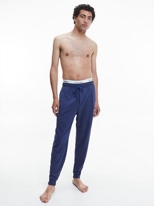 Blue Calvin Klein Lounge Men Joggers | SFRB-92758