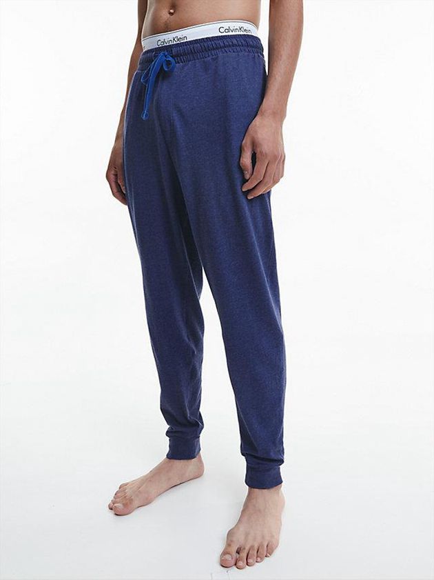 Blue Calvin Klein Lounge Men Joggers | SFRB-92758