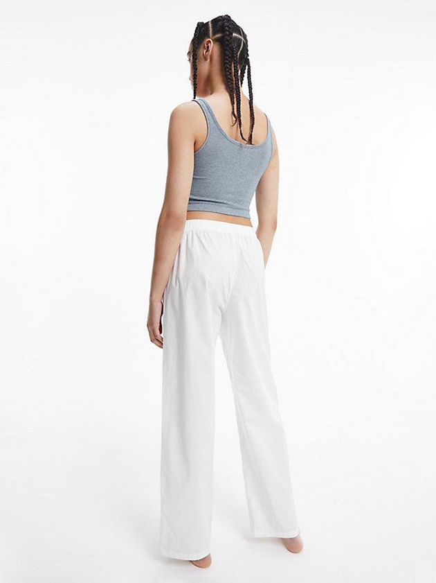Blue Calvin Klein Lounge Tank - Pure Ribbed Women Top | WSCQ-40971