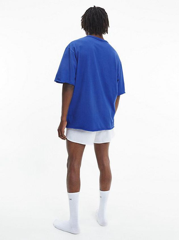 Blue Calvin Klein Lounge - CK One Men T-Shirt | ABRK-39560