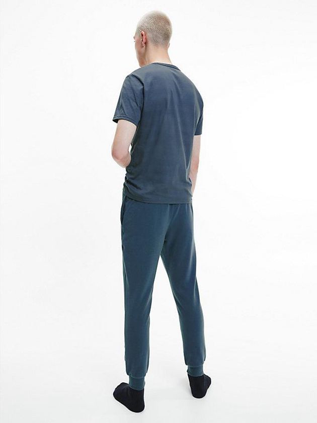 Blue Calvin Klein Lounge - Intense Power Men T-Shirt | JOFZ-41389