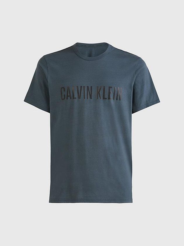 Blue Calvin Klein Lounge - Intense Power Men T-Shirt | JOFZ-41389