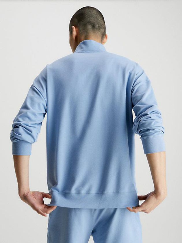 Blue Calvin Klein Lounge - Modern Cotton Men Sweatshirt | WOQL-65248