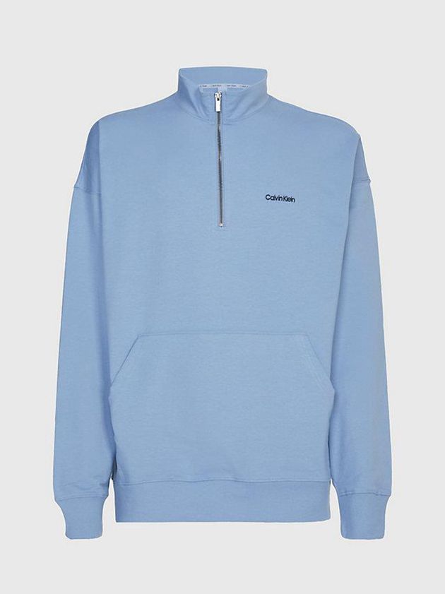 Blue Calvin Klein Lounge - Modern Cotton Men Sweatshirt | WOQL-65248