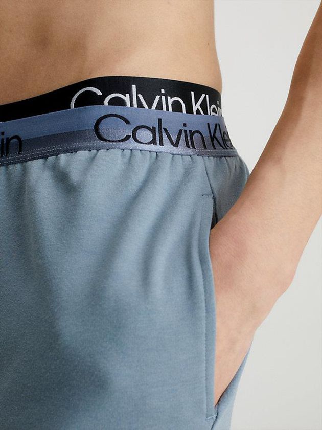 Blue Calvin Klein Lounge - Modern Structure Men Shorts | YLFU-47281