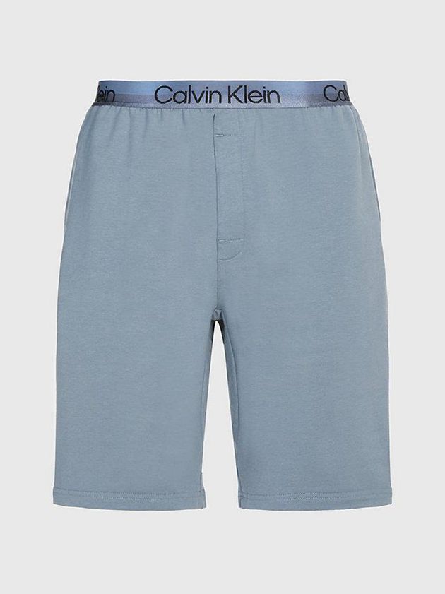 Blue Calvin Klein Lounge - Modern Structure Men Shorts | YLFU-47281