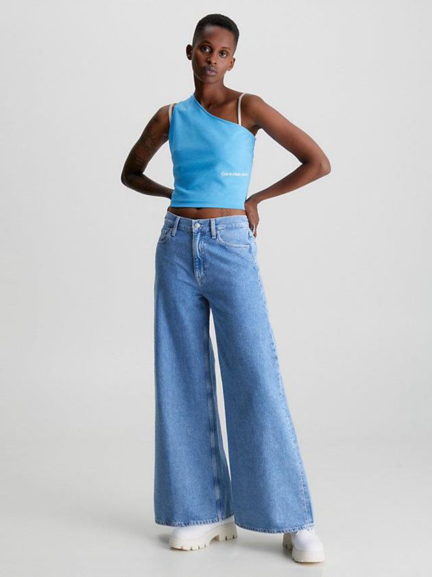 Blue Calvin Klein Low Rise Loose Women Jeans | ONVM-87012