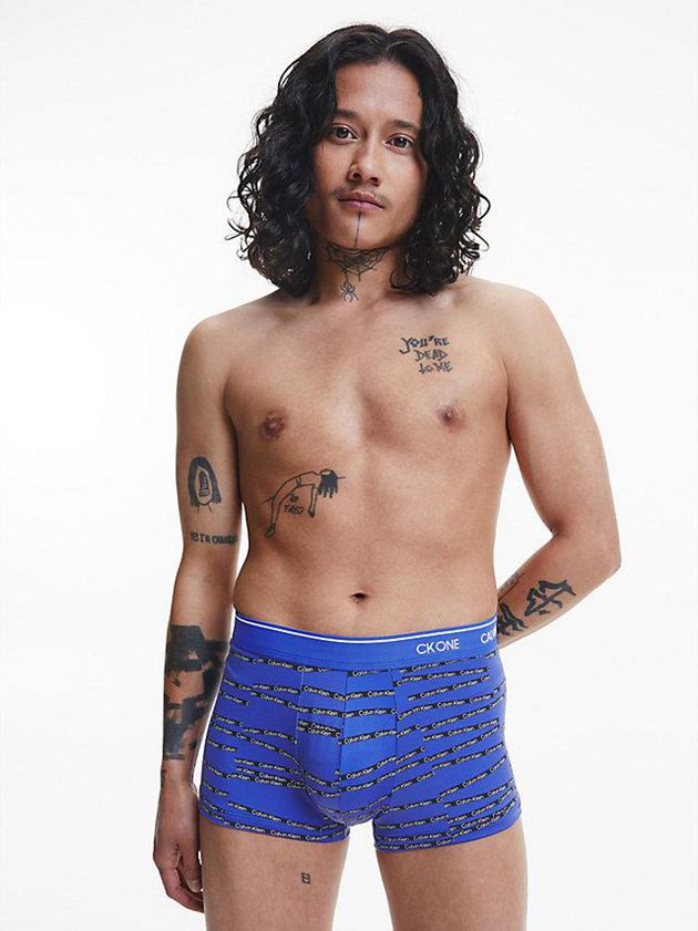 Blue Calvin Klein Low Rise - CK One Men Briefs | QDGE-81579