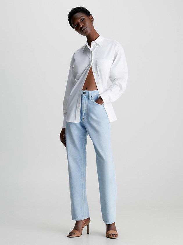 Blue Calvin Klein Mid Rise Boyfriend Women Jeans | TGLE-70845