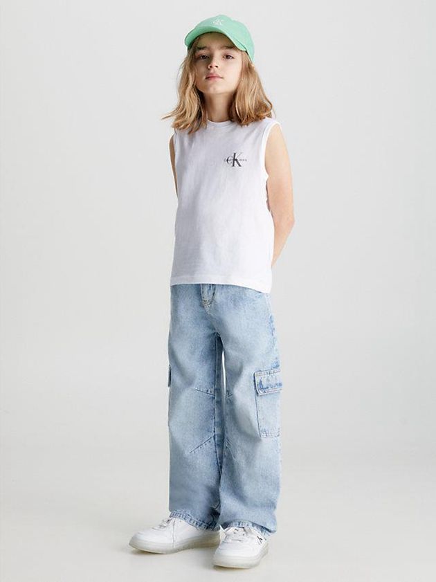 Blue Calvin Klein Mid Rise Skater Boys's Jeans | RUZD-64059