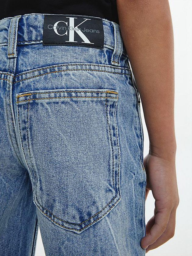 Blue Calvin Klein Mid Rise Skater Boys's Jeans | ZSIB-34265