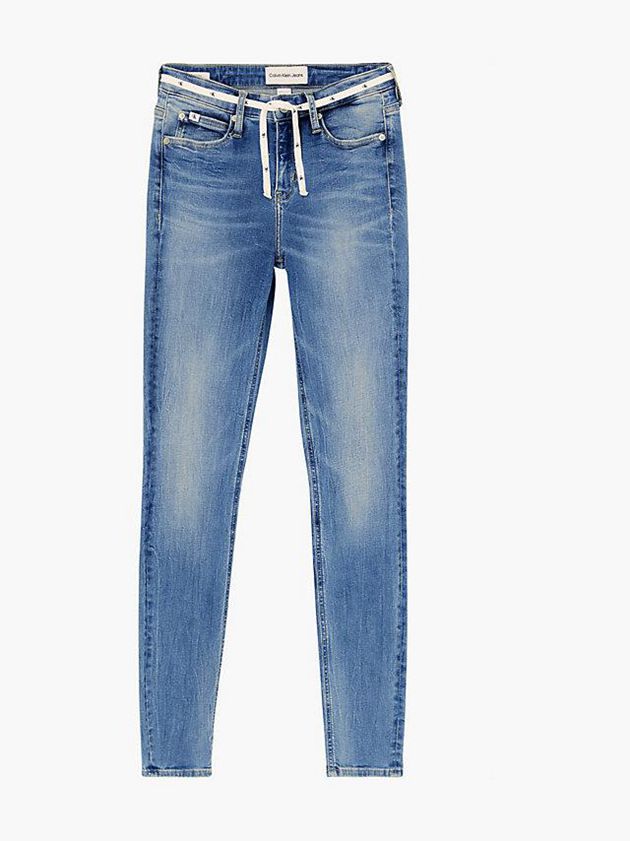 Blue Calvin Klein Mid Rise Skinny Women Jeans | VJMK-32540