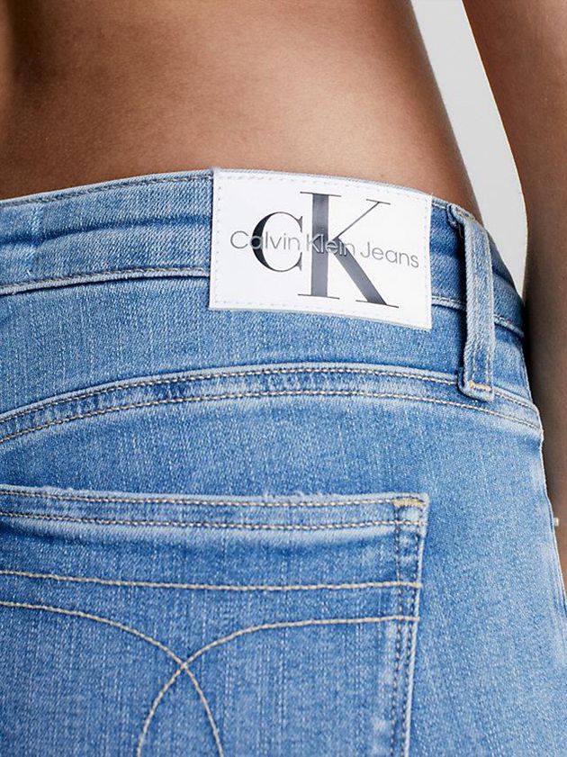 Blue Calvin Klein Mid Rise Skinny Women Jeans | GFCQ-51427