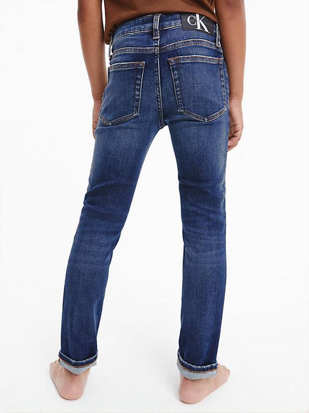 Blue Calvin Klein Mid Rise Slim Boys's Jeans | BNFW-51620