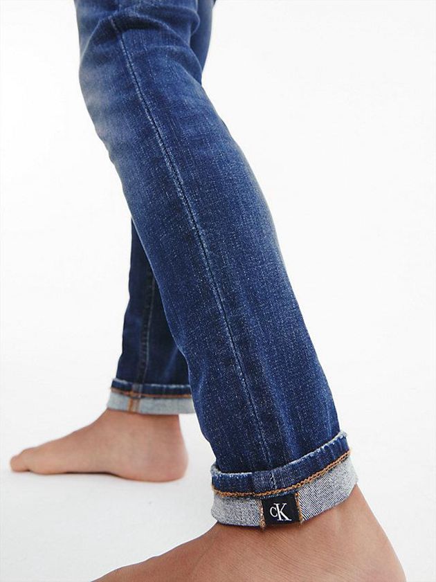 Blue Calvin Klein Mid Rise Slim Boys's Jeans | BNFW-51620