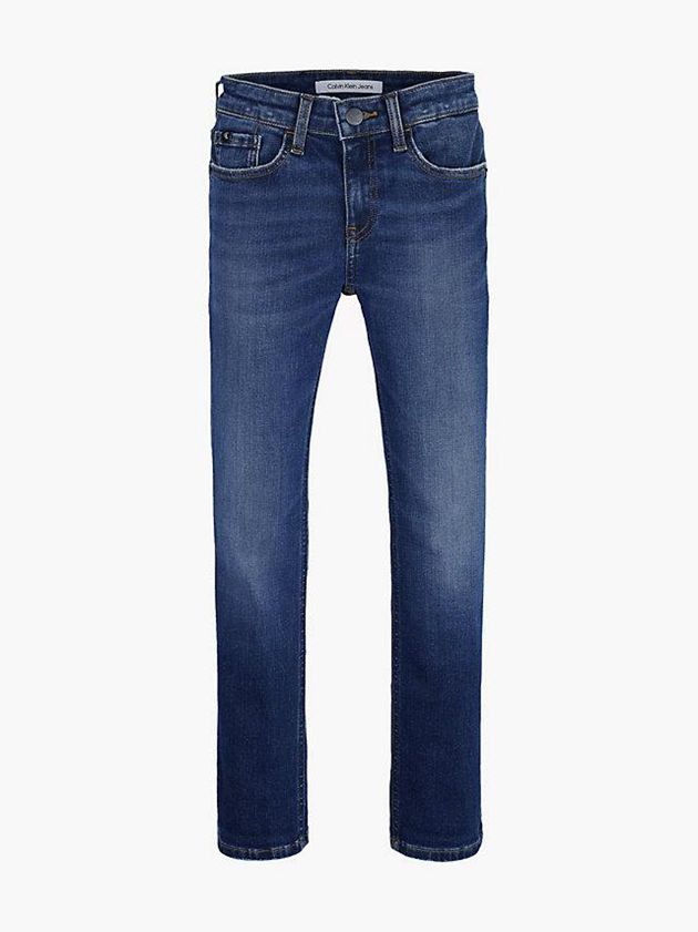 Blue Calvin Klein Mid Rise Slim Boys's Jeans | BNFW-51620