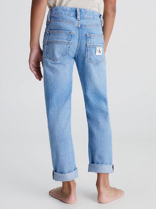 Blue Calvin Klein Mid Rise Straight Boys's Jeans | ZITU-09184