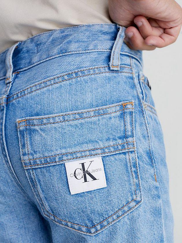 Blue Calvin Klein Mid Rise Straight Boys's Jeans | ZITU-09184