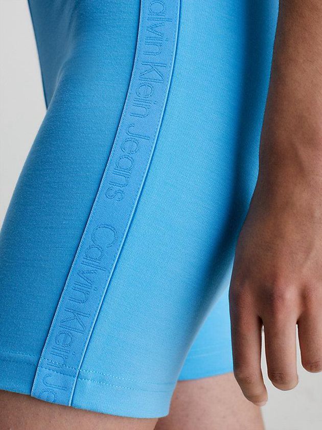 Blue Calvin Klein Milano Jersey Cycling Women Shorts | LBVW-31486