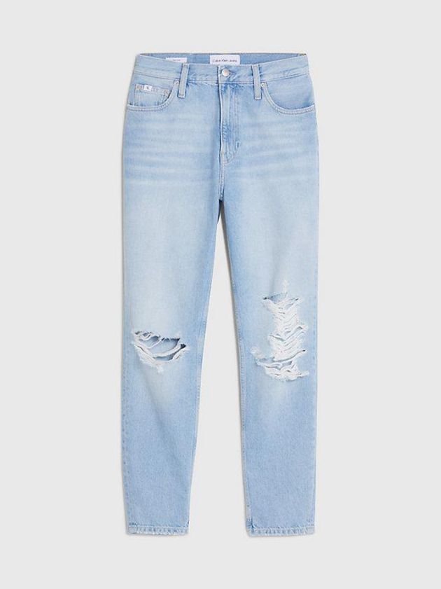 Blue Calvin Klein Mom Ankle Women Jeans | MZBL-94263