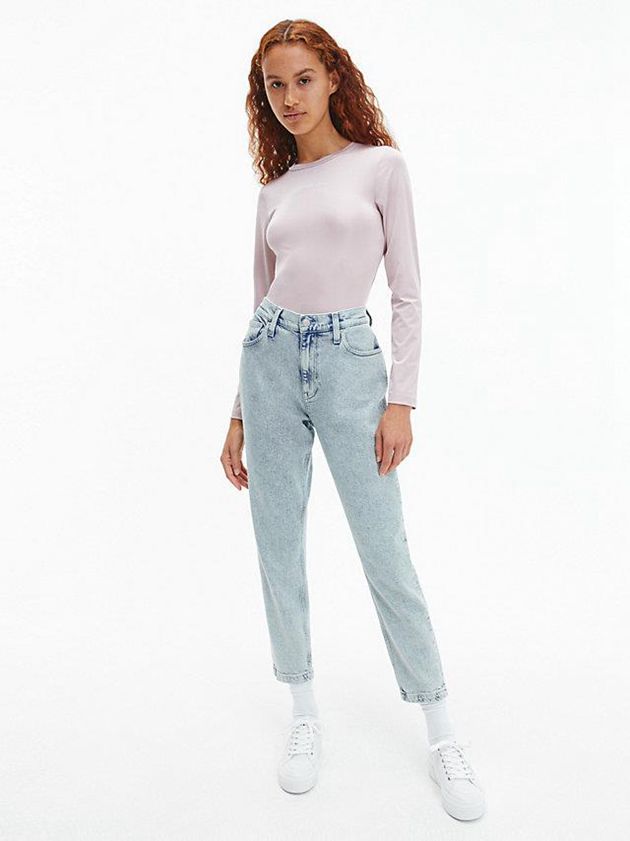 Blue Calvin Klein Mom Women Jeans | EUIM-70912