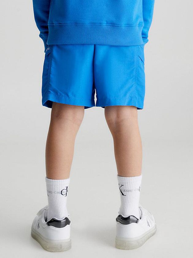 Blue Calvin Klein Nylon Boys's Shorts | YWBV-27913