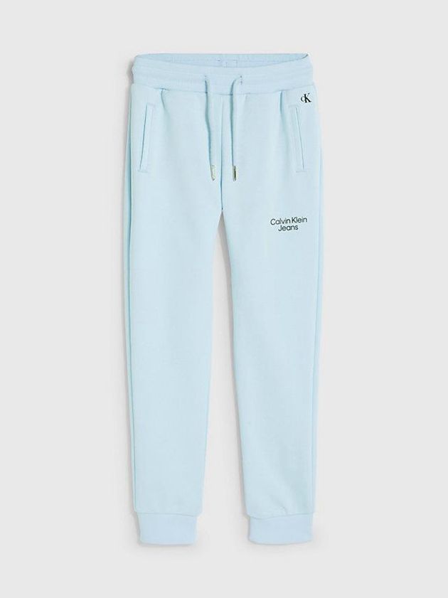 Blue Calvin Klein Organic Blend Boys's Joggers | LHFJ-75936