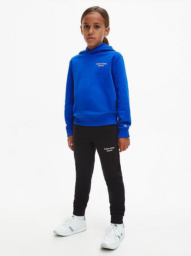 Blue Calvin Klein Organic Cotton Boys's Hoodie | BMWR-09253