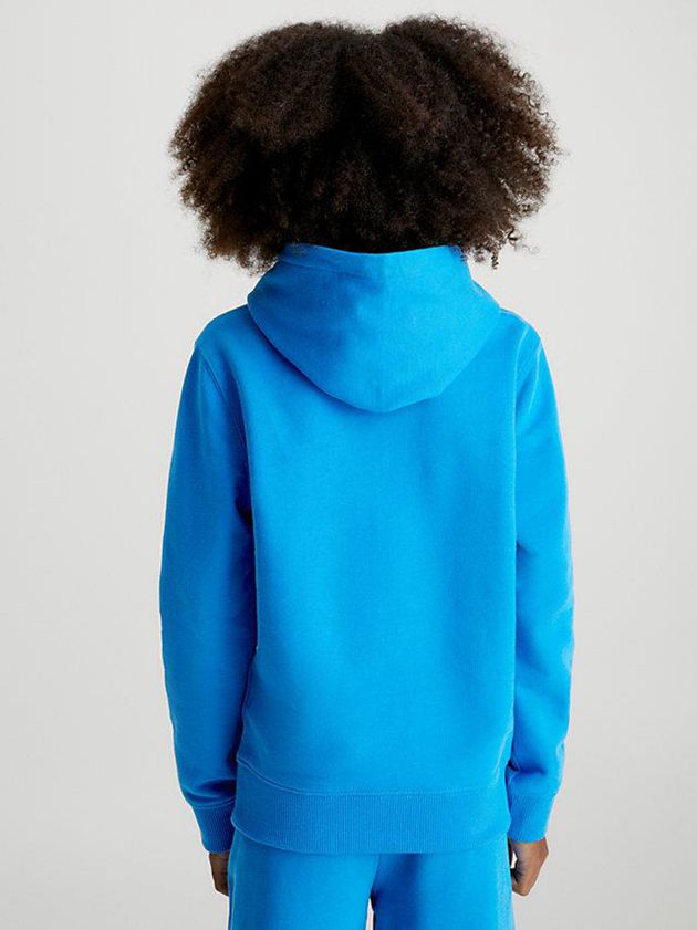 Blue Calvin Klein Organic Cotton Girls's Hoodie | ACSX-12736