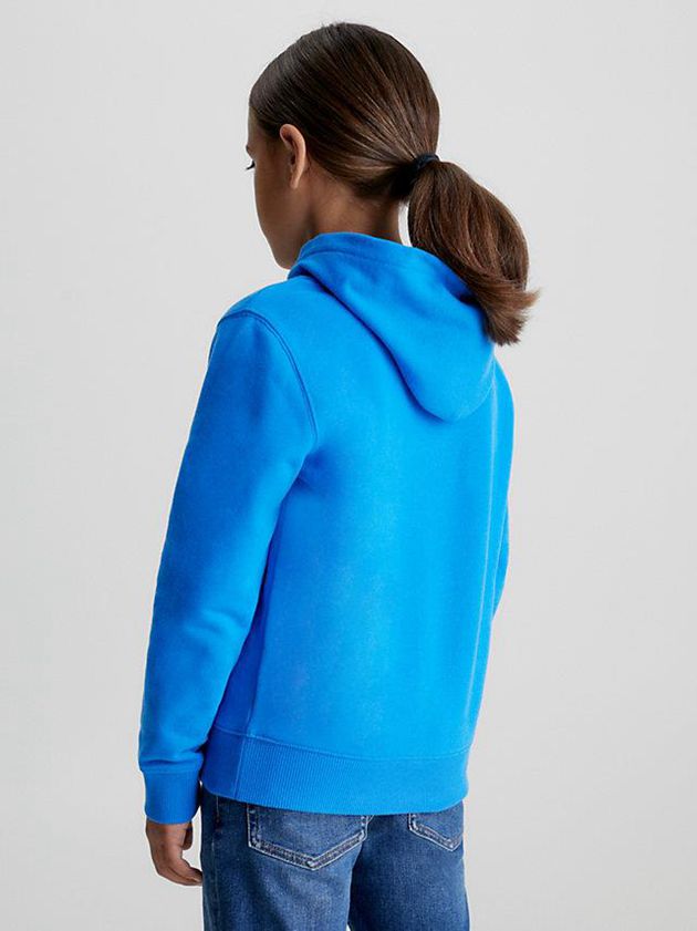 Blue Calvin Klein Organic Cotton Girls's Hoodie | ACSX-12736