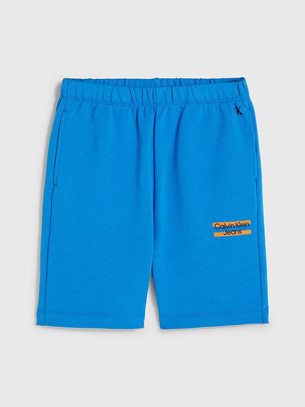 Blue Calvin Klein Organic Cotton Jogger Boys's Shorts | ZWVO-84902