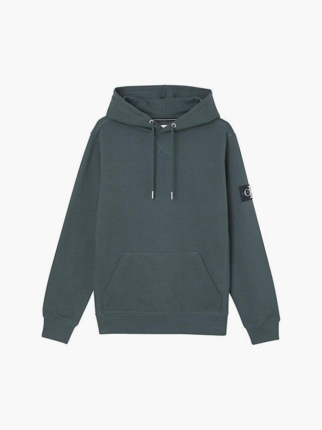 Blue Calvin Klein Organic Cotton Men Hoodie | WROA-37980