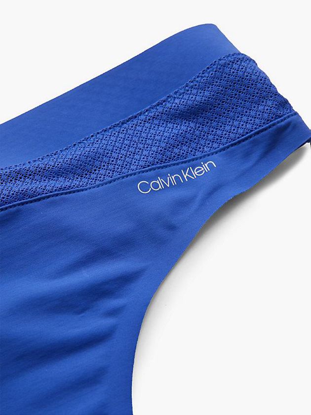Blue Calvin Klein Perfectly Fit Flex Women Thong | XBAJ-53470