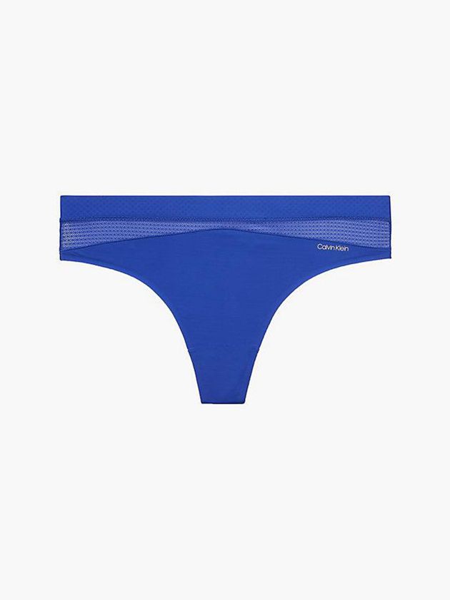 Blue Calvin Klein Perfectly Fit Flex Women Thong | XBAJ-53470