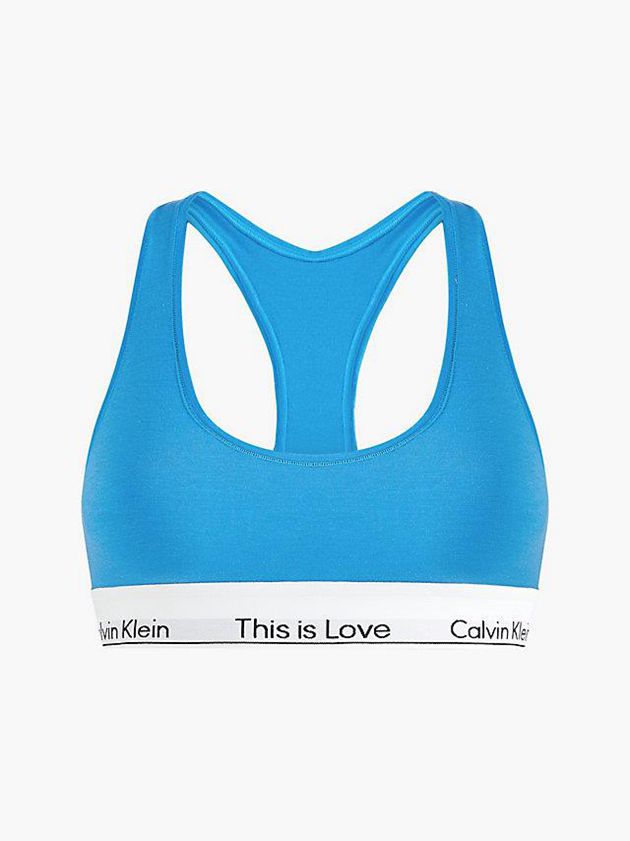 Blue Calvin Klein Pride Women Bra | JAEY-19068