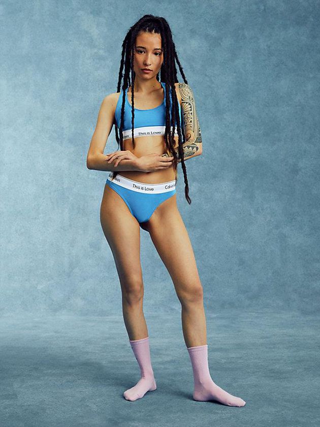 Blue Calvin Klein Pride Women Thong | LISK-84520