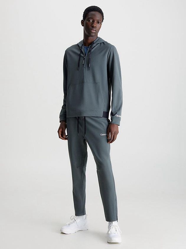 Blue Calvin Klein Pullover Men Hoodie | DWNR-80716