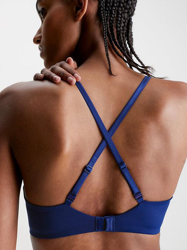 Blue Calvin Klein Push-Up T-Shirt - Seductive Comfort Women Bra | NXHC-48692